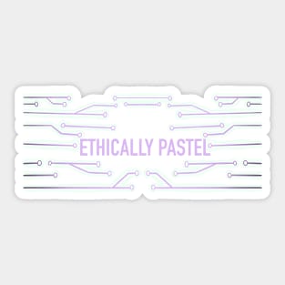 Ethically Pastel version 2 Sticker